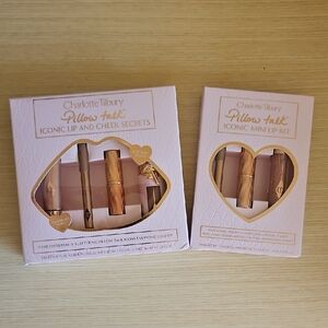 Charlotte Tilbury Pillow Talk Iconic Lip & Cheek Secrets And Mini Lip Kit Sets